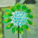 Metal Hydrangea Spinner 74"H