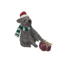 Grey Cat Santa Hat Fig
