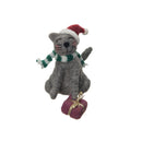 Grey Cat Santa Hat Fig