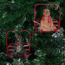 Bear Ski Lift Ornaments, A/2