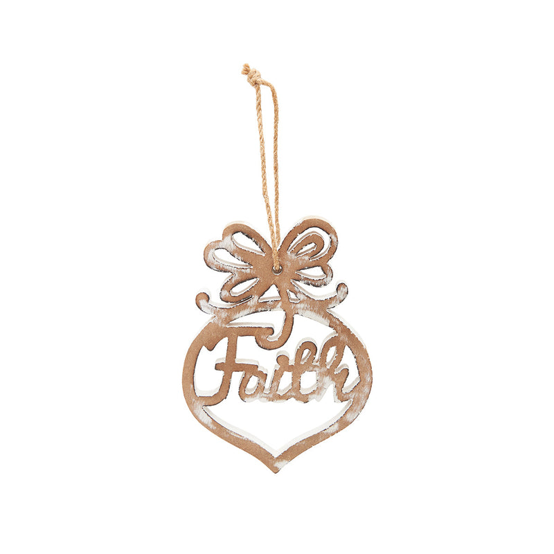 MDF Disc W/Faith Ornament