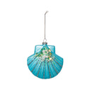 Scallop Shell Glass Orn