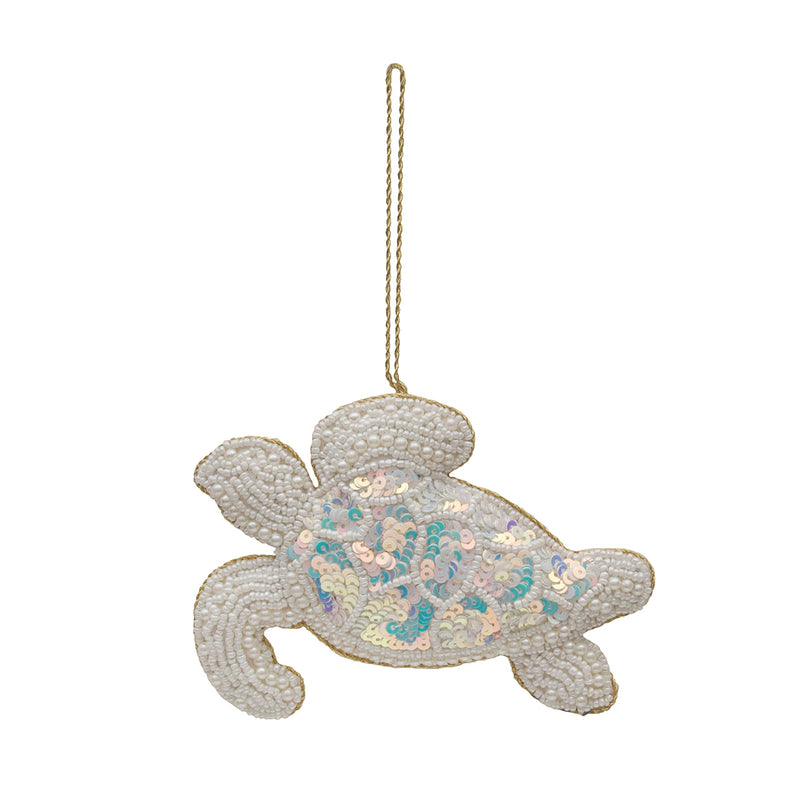Pearl Shimmer Sea Turtle Orn