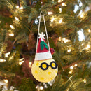 Pickle Ball Santa Ornament