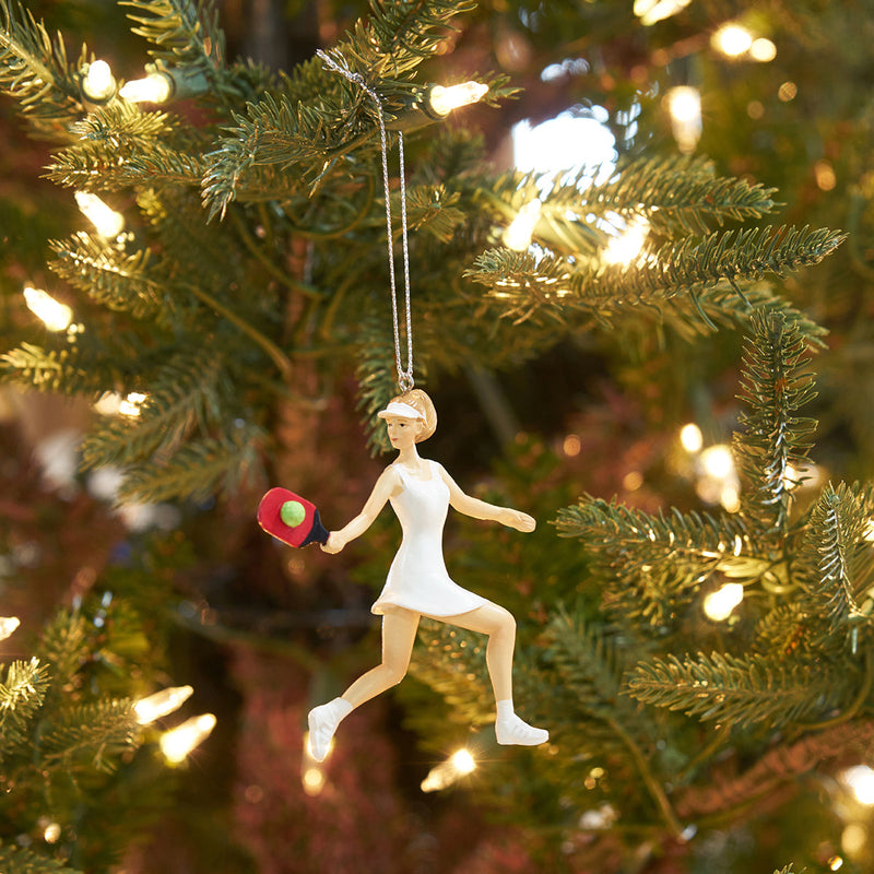 Pickle Ball Girl Ornament
