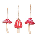 Ceramic Bell Mushroom Orns, A/3
