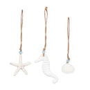 Sea Star, Seahorse, Shell Orns, S/3