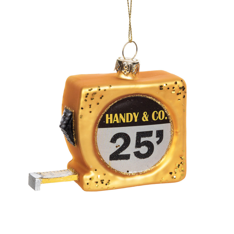 Blown Glass Measuring Tape Orn