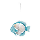 BLUE FISH/SHELL ORNAMENT
