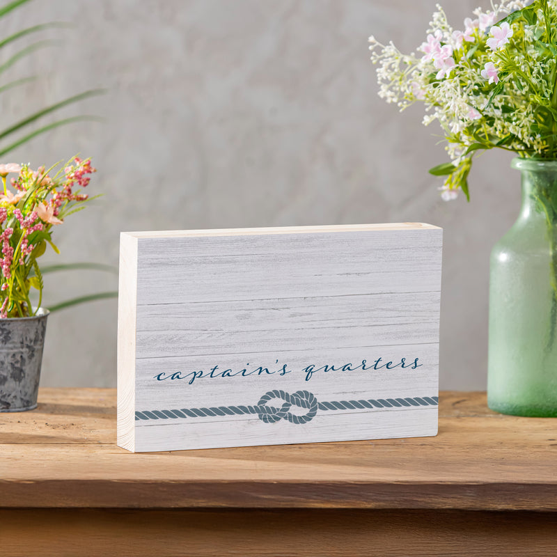Monogram Blank Captains Quarters Plock 12x8"
