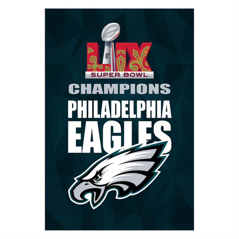 Philadelphia Eagles Super Bowl 59 Champions Flag, House