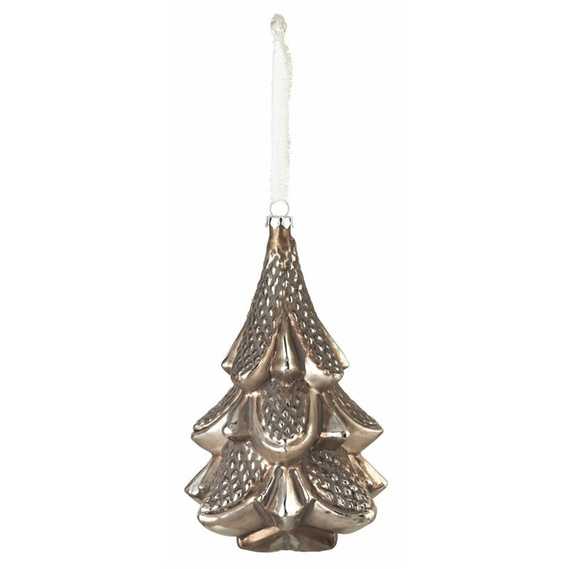 Napa Home Garden, TREE GLASS ORN 6"H,z1660ap