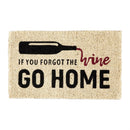 If You Forget the Wine Woven Back Coir Mat