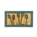 tulips, coir mat