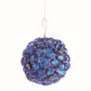 Napa Home Garden, JEWEL BALL ORN 3.75" BLUE/GOLD,z5201blg