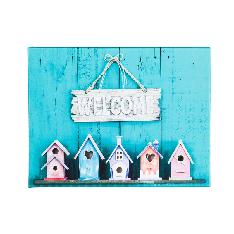 LED Outdoor Canvas, Welcome Birdhouses