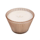 SDS HD 7oz Ribbed Cupcake Glass Candle Rose Smoke