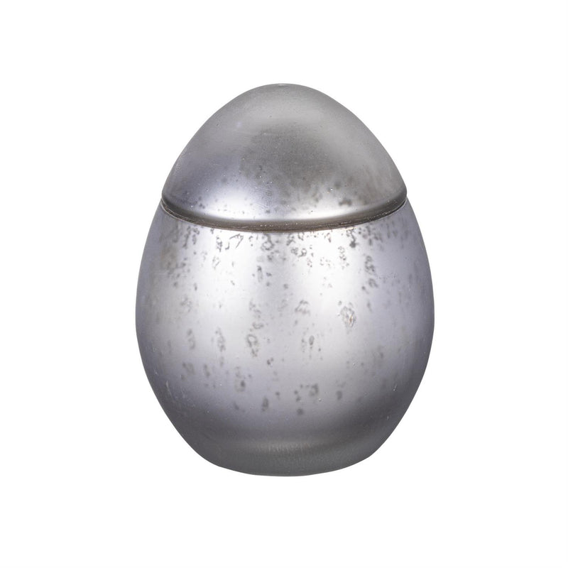 Bunny Blooms Egg Mercury Glass Candle Ancient Water