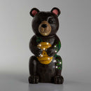 Petal & Plow Garden Statue, LED Bear, 18"H