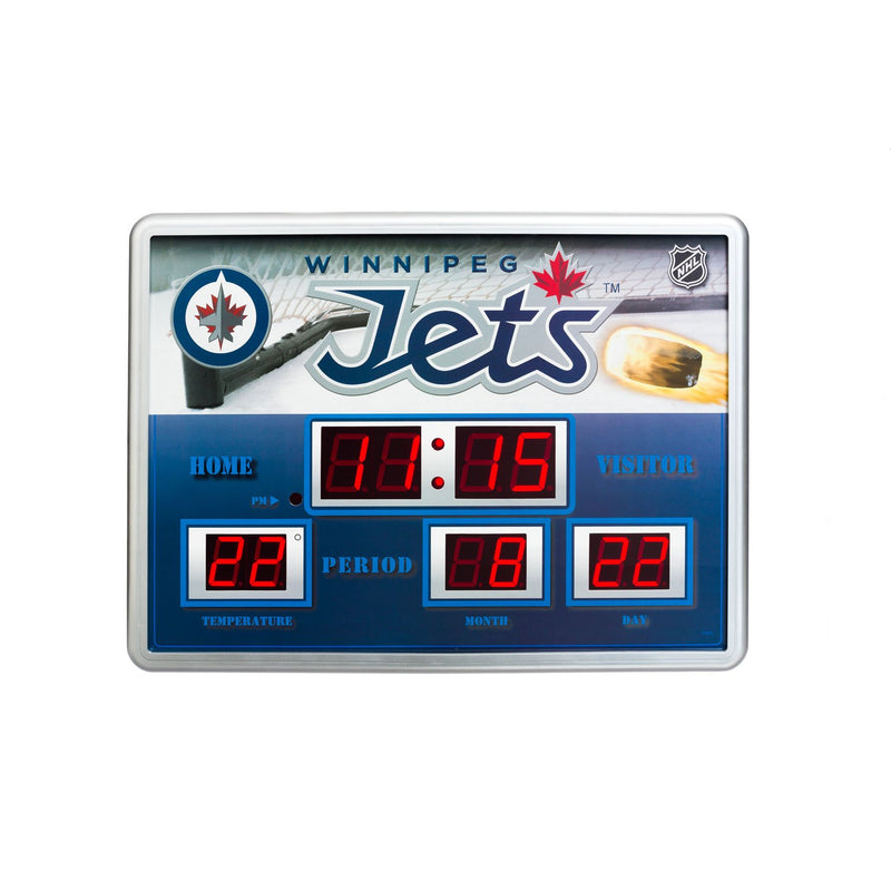 Team Sports America Winnipeg Jets Scoreboard Wall Clock