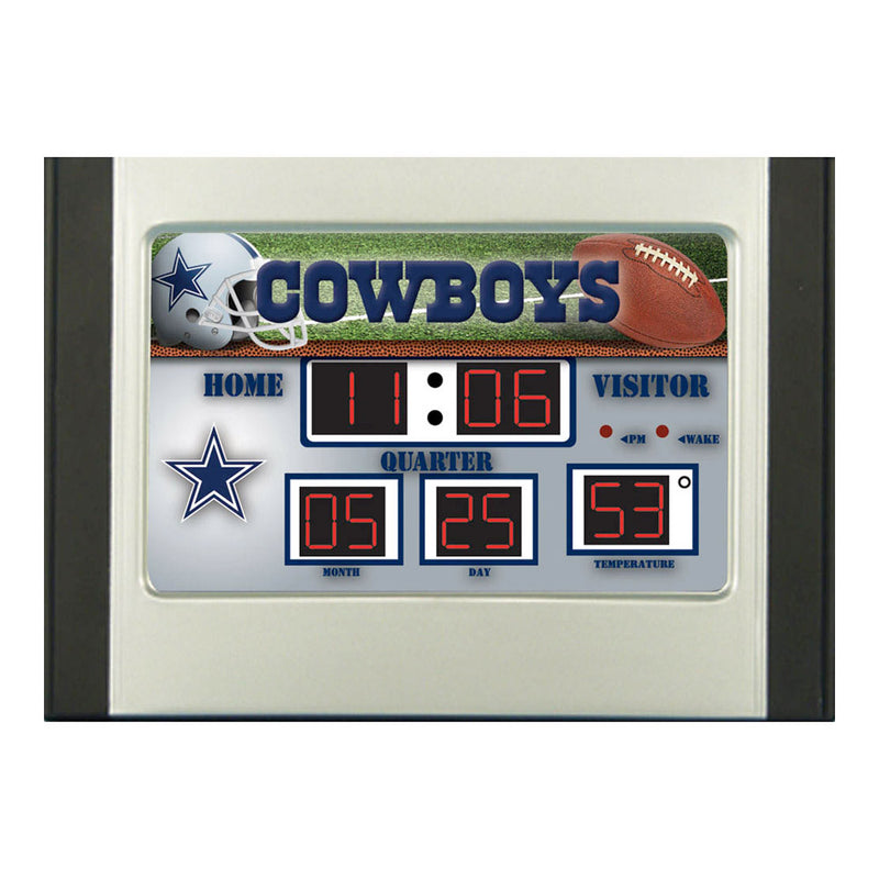 Evergreen Enterprises 6.5x9" Scoreboard Desk Clock(Comm) - Dallas Cowboys, 11'' x 5 '' x 8.5'' inches