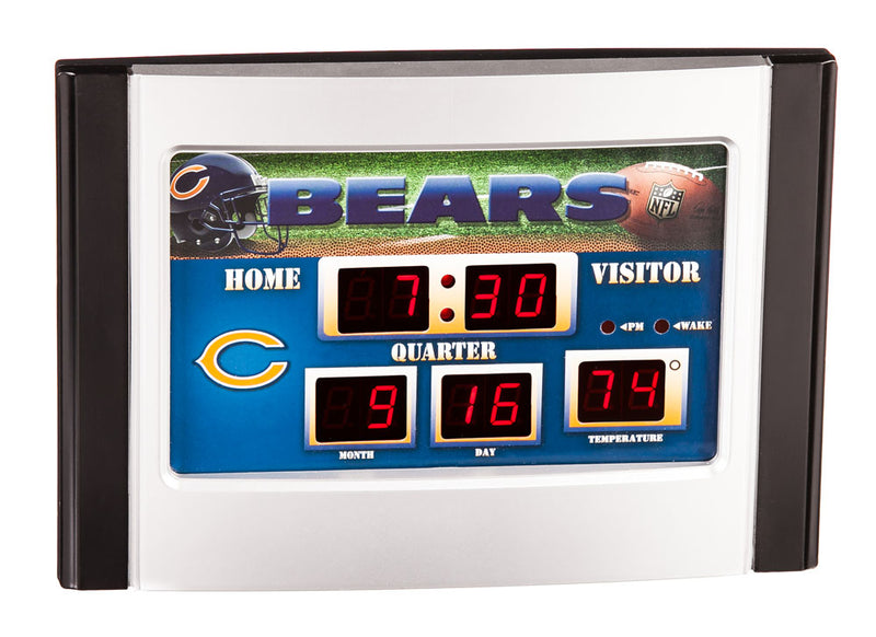Evergreen Enterprises 6.5"x9" Scoreboard Desk Clock (NG)- Chicago Bears, 11'' x 8.5 '' x 5'' inches