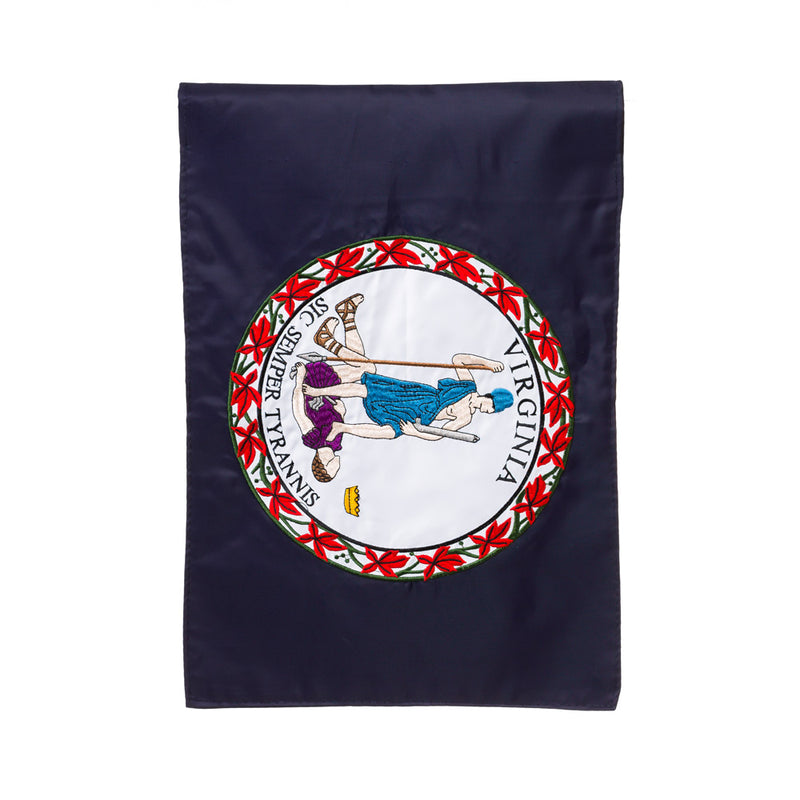 Evergreen Flag,Virginia State Flag Garden Applique Flag,12.5x0.15x18 Inches