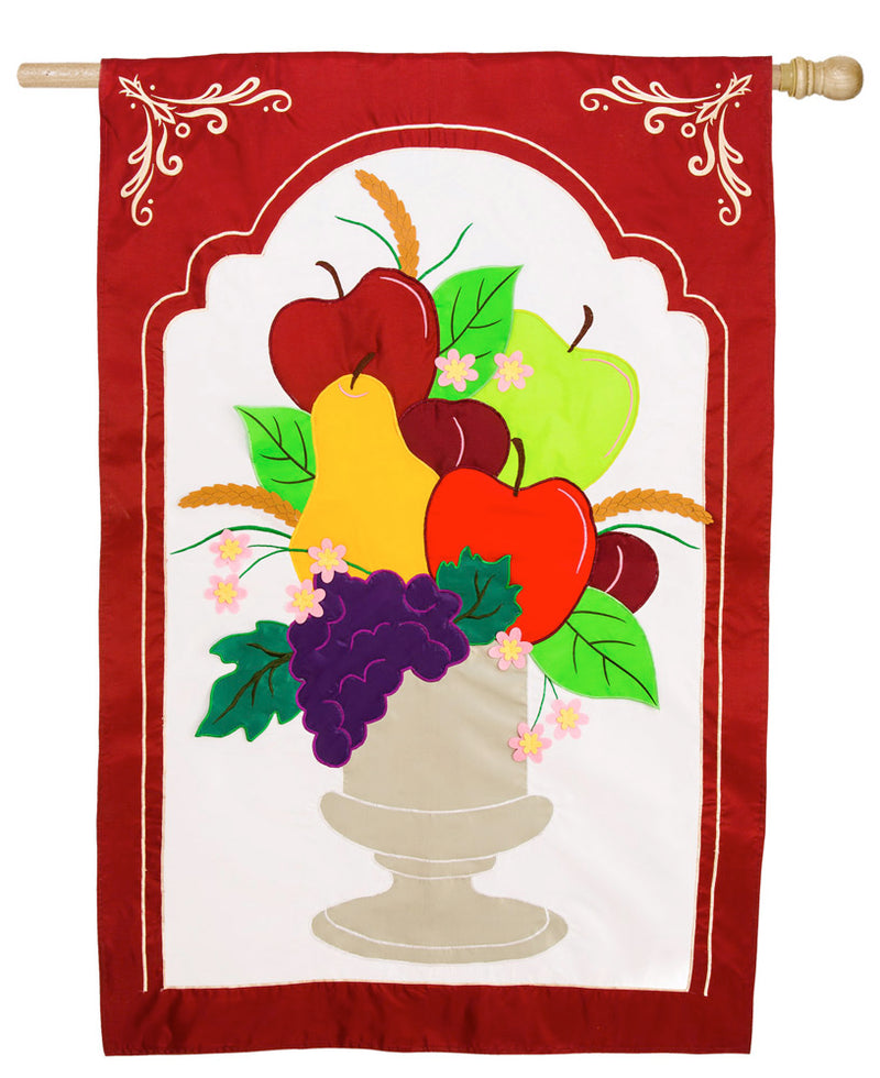 Welcome Urn Estate Applique Flag,128614bl