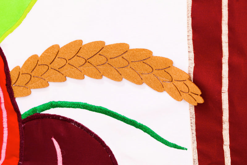 Welcome Urn Estate Applique Flag,128614bl