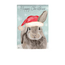 Merry Christmas Bunny Burlap House Flag,13b12440