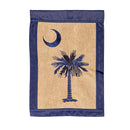 South Carolina Palmetto House Burlap Flag,13b9035