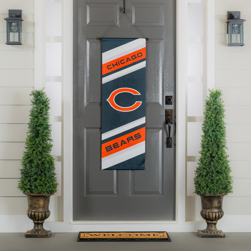 Evergreen Flag,Chicago Bears, Dowel Banner,15x0.25x46 Inches