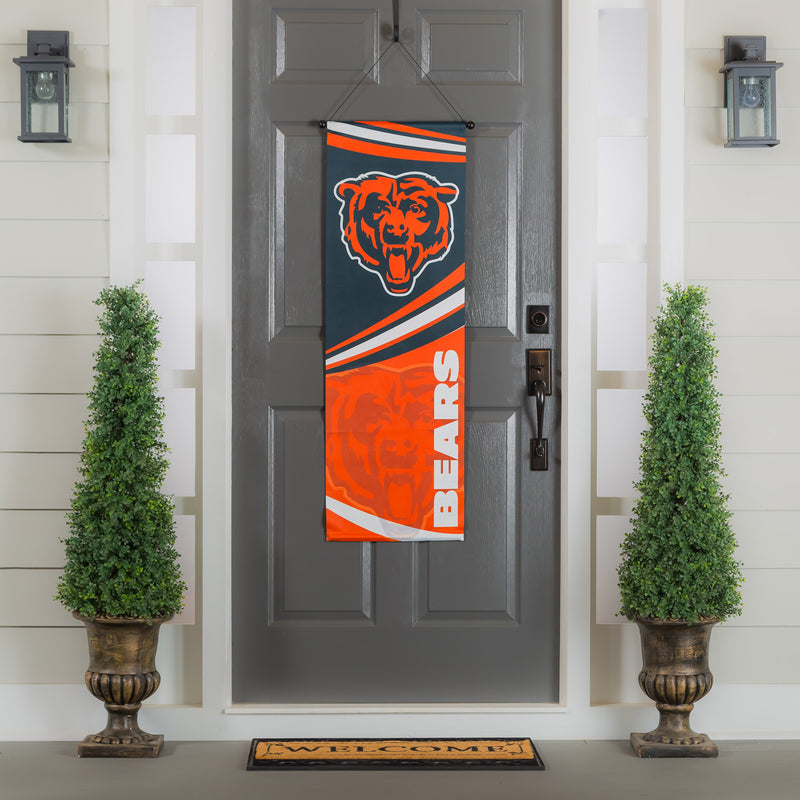 Evergreen Flag,Chicago Bears, Dowel Banner,15x0.25x46 Inches