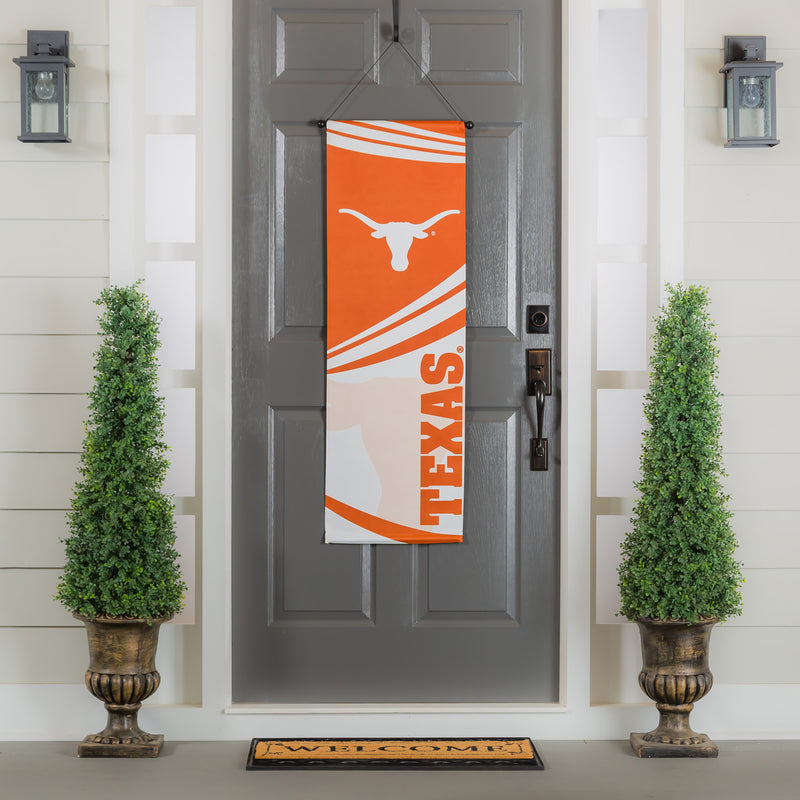 Evergreen Flag,University of Texas, Dowel Banner,15x0.25x46 Inches