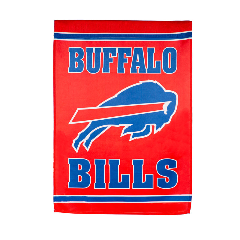 Evergreen Flag,Embossed Suede Flag, House Size, Buffalo Bills,28x0.2x44 Inches