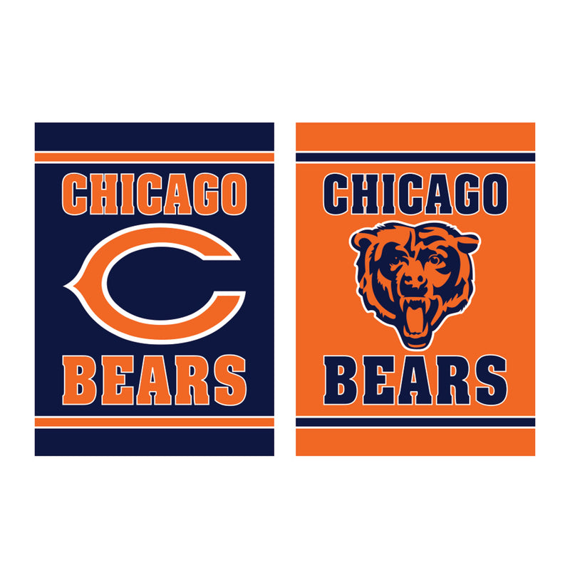 Evergreen Flag,Embossed Suede Flag, House Size, Chicago Bears,28x0.2x44 Inches