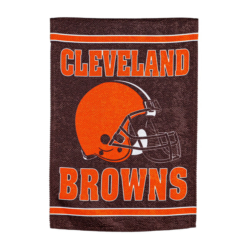 Evergreen Flag,Embossed Suede Flag, House Size, Cleveland Browns,28x0.2x44 Inches