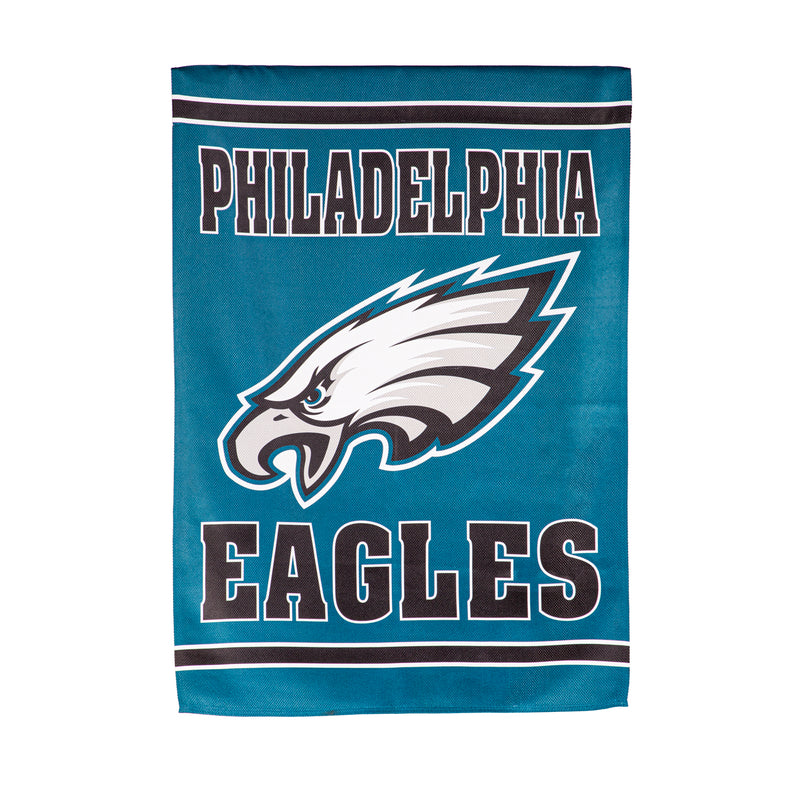 Evergreen Flag,Embossed Suede Flag, House Size, Philadelphia Eagles,28x0.2x44 Inches