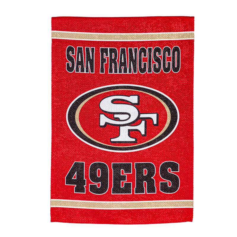 Embossed Suede Flag, House Size, San Francisco 49ers,13es3826