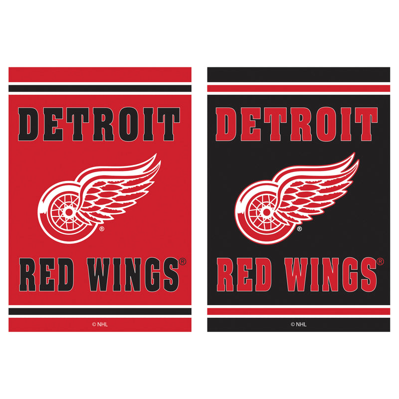 Evergreen Flag,Embossed Suede Flag, House Size, Detroit Red Wings,28x0.2x44 Inches