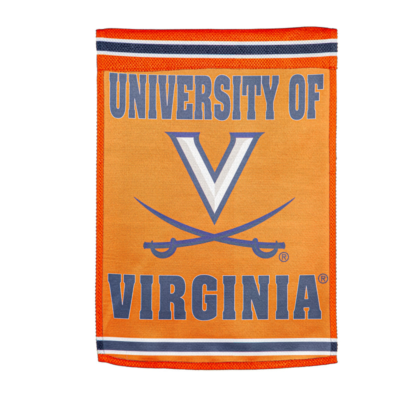 Evergreen Flag,Embossed Suede Flag, House Size, University of Virginia,28x0.2x44 Inches
