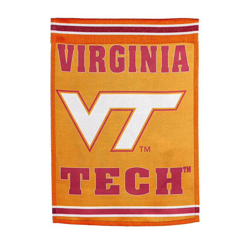 Evergreen Flag,Embossed Suede Flag, House Size, Virginia Tech,28x0.2x44 Inches