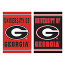 Embossed Suede Flag, House Size, University of Georgia,13es914