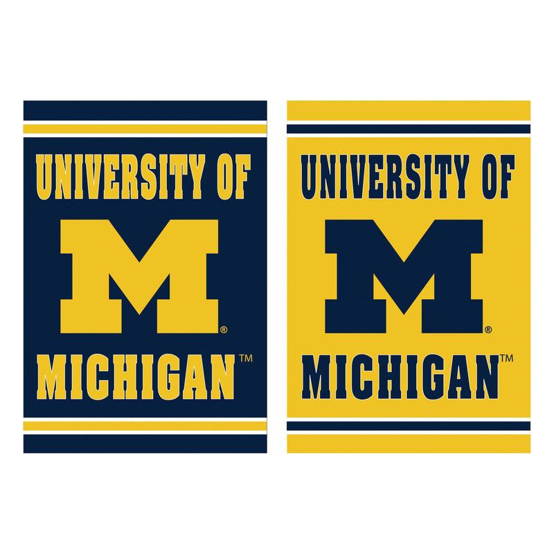 Embossed Suede Flag, House Size, University Of Michigan,13es920