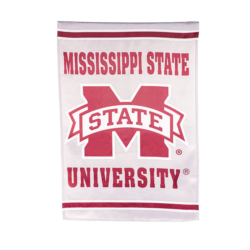 Evergreen Flag,Embossed Suede Flag, House Size, Mississippi State University,43x29x0.2 Inches