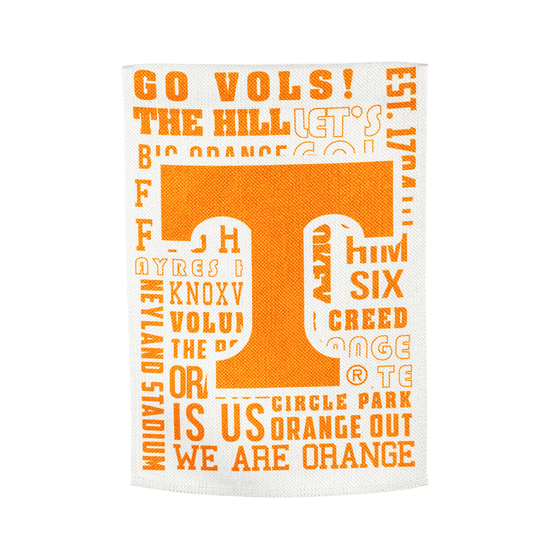Evergreen Flag,Fan Rules ES REG, University of Tennessee,28x44x0.2 Inches