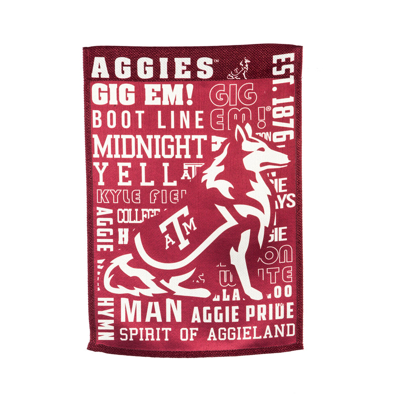 Evergreen Flag,Fan Rules ES REG, Texas A&M,28x44x0.2 Inches