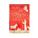 Red and Gold Christmas Night  Lustre Reversible House Flag,13lu10621fb