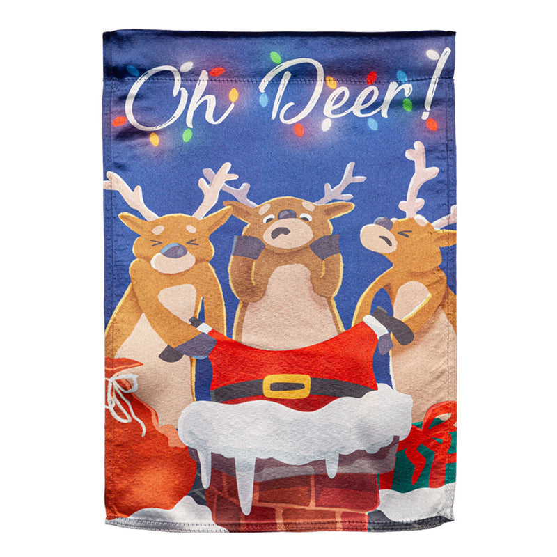 Evergreen Flag,Oh Deer Lustre House Flag,28x0.02x43 Inches