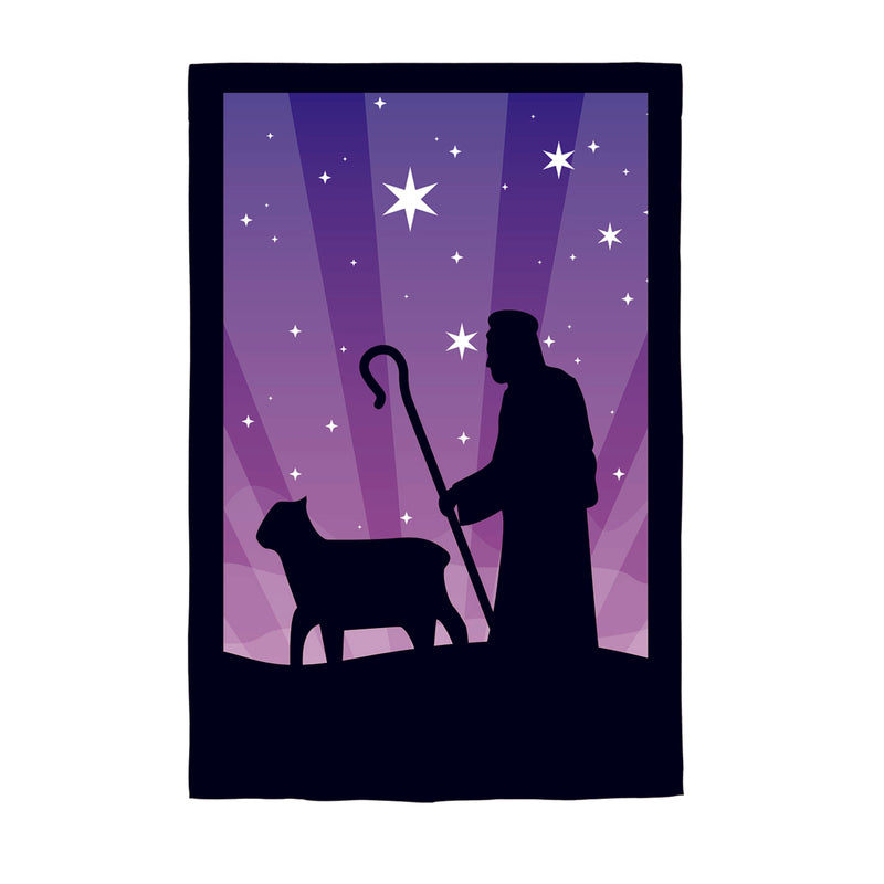 Evergreen Flag,Nativity Lustre Reversible House Flag,0.02x29x43 Inches